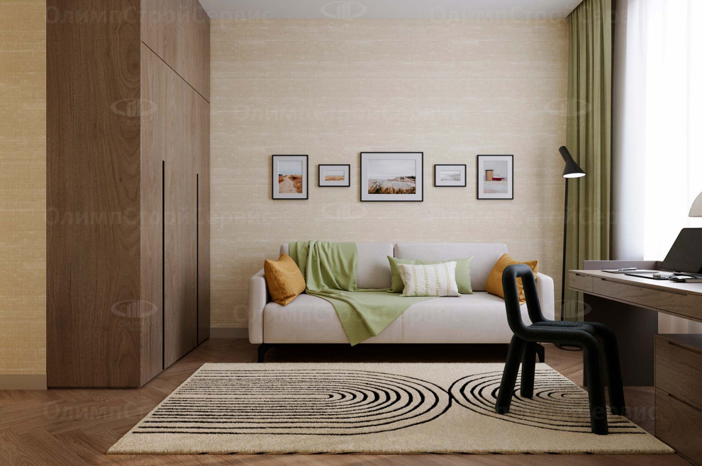 ЖК Румянцево-Парк: дизайн интерьера квартиры 60 кв.м. в современном стиле