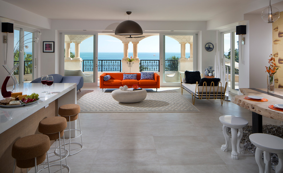 Mediterranean home design in Miami.