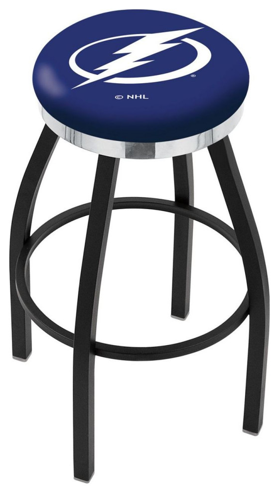 Holland L8B2C Tampa Bay Lightning 25" Counter Stool Black/Chrome