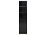 Lauren Modern Free Standing Bathroom Linen Tower Storage Cabinet black, 1  unit - Kroger