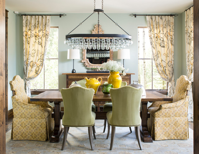 Tuscan Transitional mediterranean-dining-room