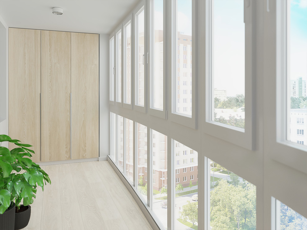 Светлая кварира с черными акцентами