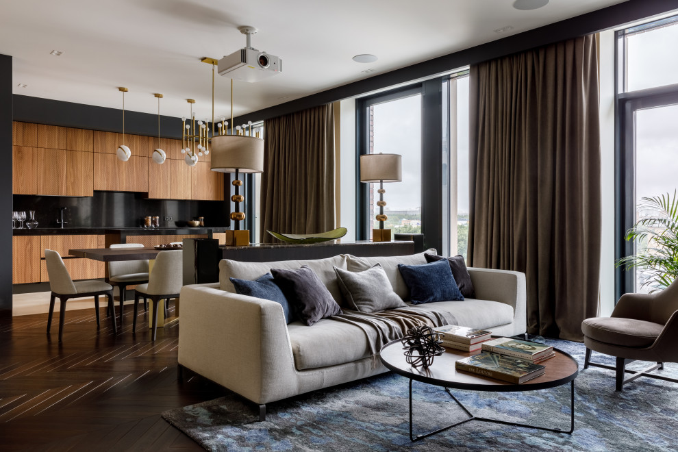 ГОСТИНАЯ, СТОЛОВАЯ, КУХНЯ