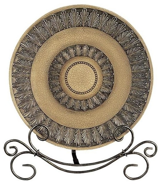 Leaf and Beads Serving Plate