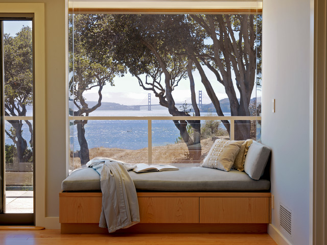 Contemporary Tiburon home trendy-dagligstue