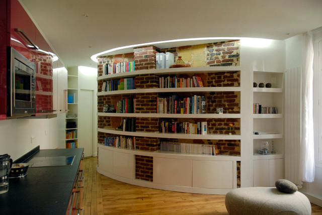 Rapsberry's Flat, 66sqm contemporary-living-room