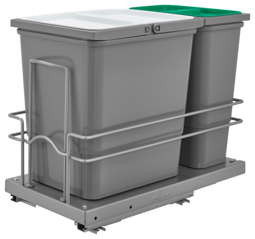 Sink Base Waste Containers Pullout Trash Compactors by Houzz