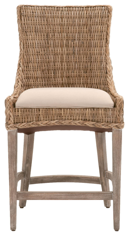 Greco Counter Stool, Set of 2 Tropical Bar Stools And Counter