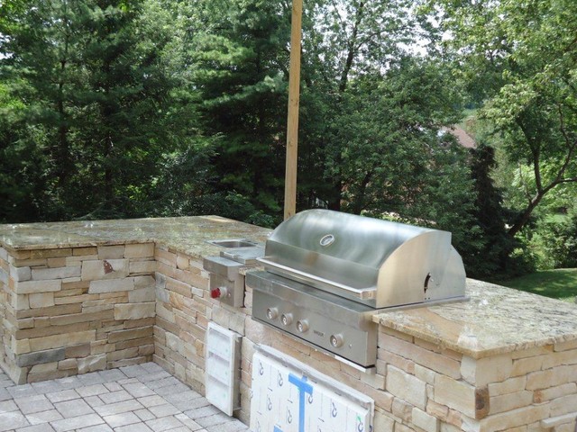 Patio Bbq Granite Countertops Traditional Patio Other By