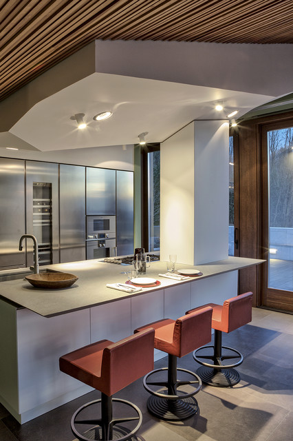 Interior with terrace trendy-koekken