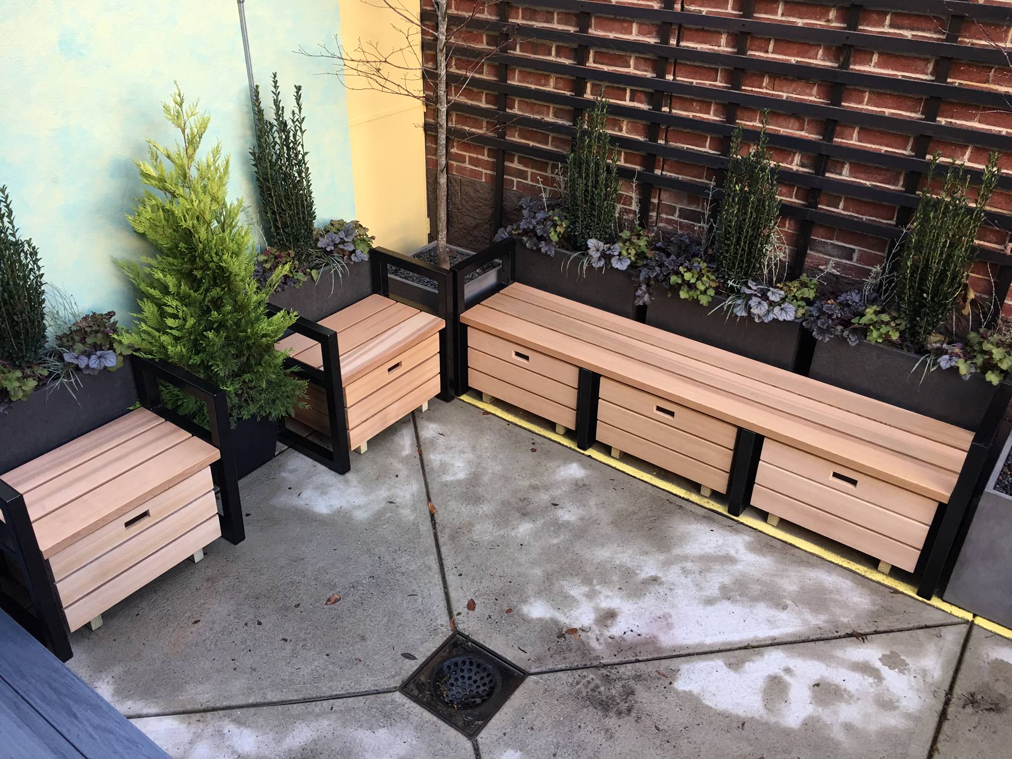 Back yard stairs