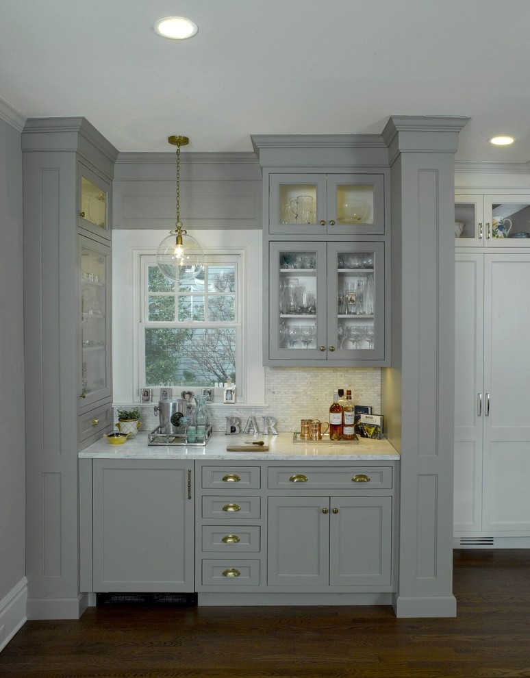 Transitional kitchen photo in New York