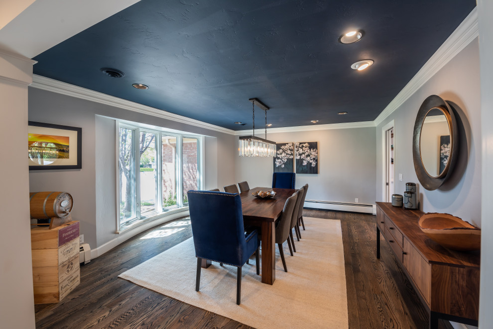 Inspiration for a transitional dining room remodel in Denver