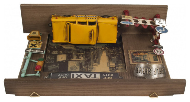 Shadow Box Keychain Shadow Box With 3 Metal Keychain Hooks - Modern - Wall Organizers - by ...