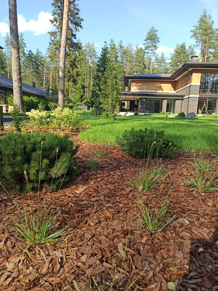 Ландшафт для дома в стиле Райта