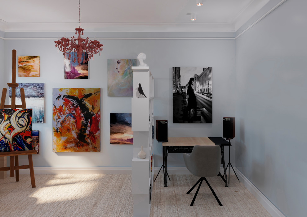 Ateler des Künstlers in Vierzimmerwochnung, 108gm Berlin.