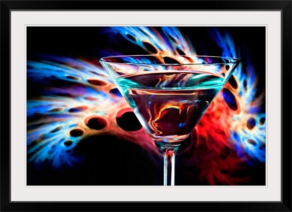 "The Bar at the End of the Universe I" Black Framed Art Print, 44"x32"x1"