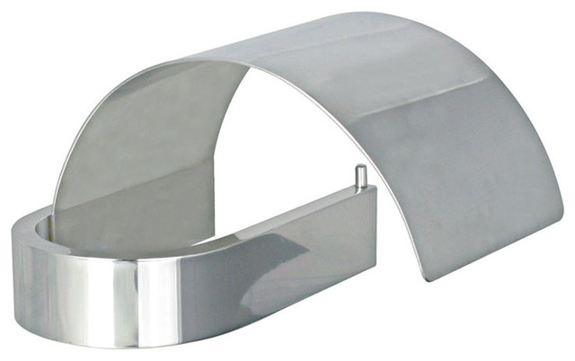 Materia Toilet Paper Holder in Shiny Aluminium