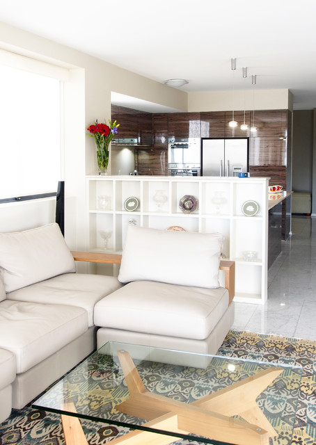Kangaroo Point Riverfront Apartment contemporary-family-room