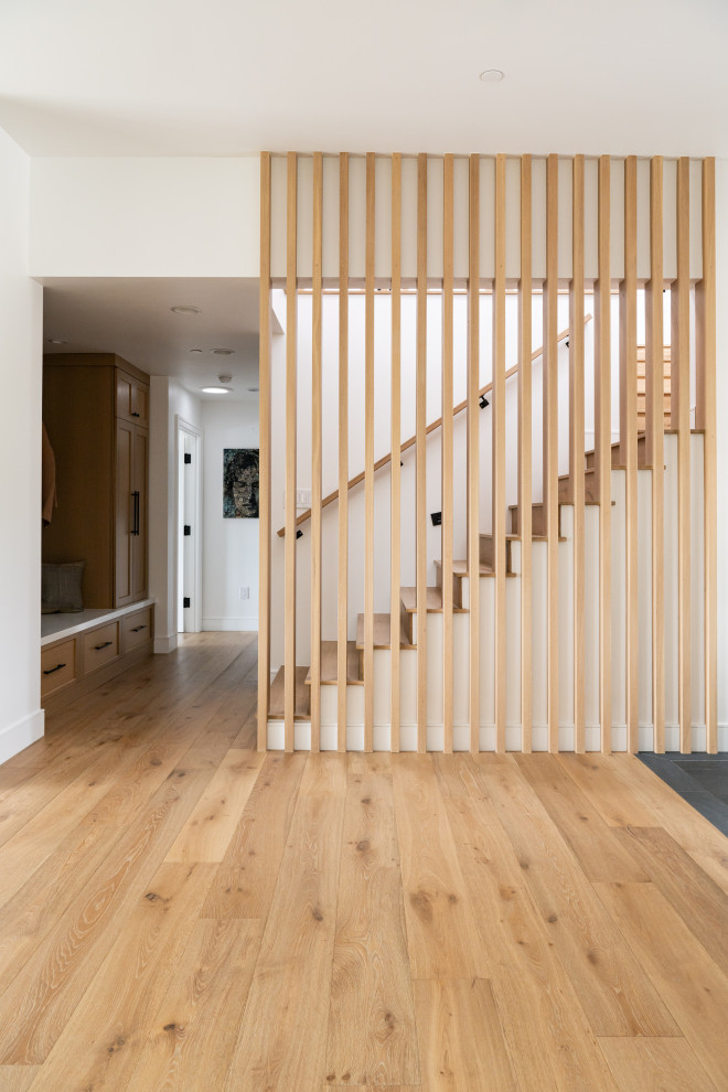 Example of a beach style staircase design in Orange County