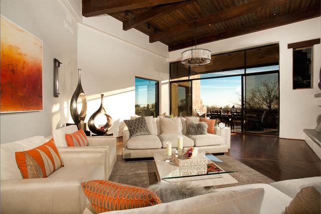  Desert  Mountain Home Modern Living  Room  Phoenix by 