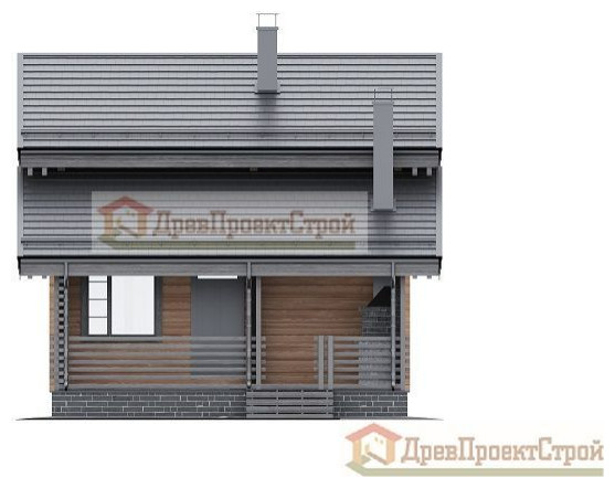 Проект бани № 159. Баня из бруса массива естественной влажности 140 х 140,  106,