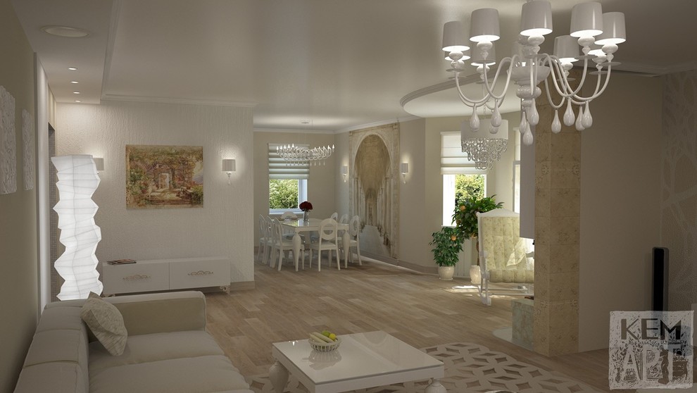 Кухни и гостинные. Визуализации.