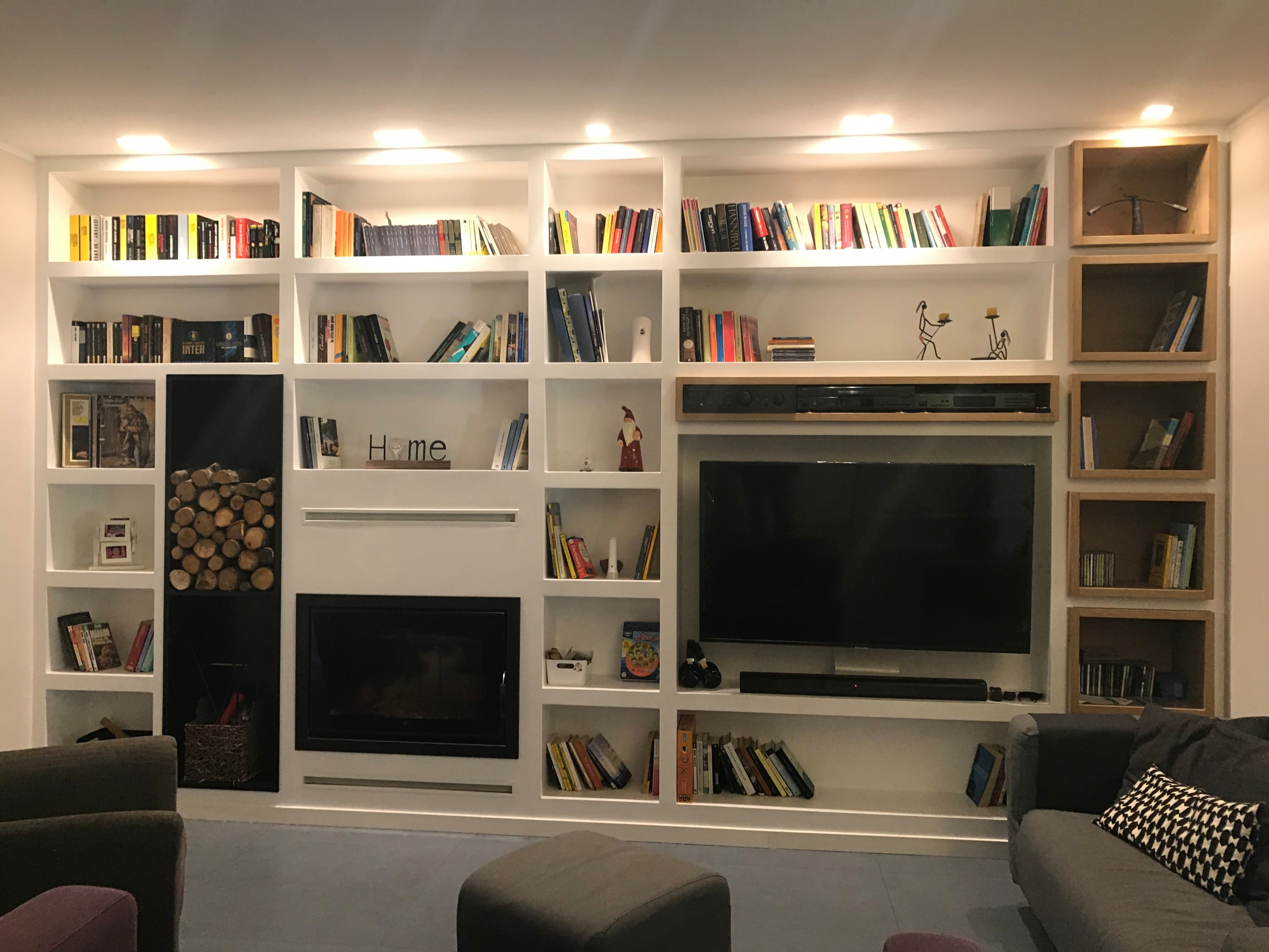Librerie, pareti attrezzate, scaffali