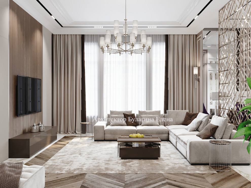 Гостиная в загородном доме