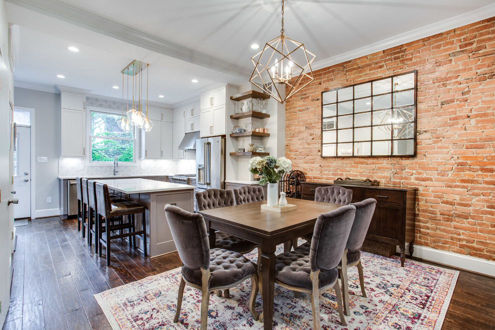Example of a transitional dining room design in DC Metro