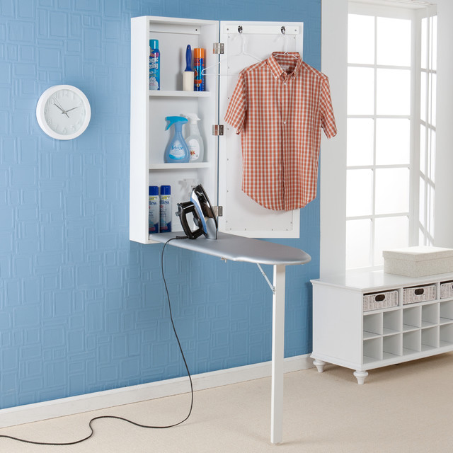 Upton Home Wall-mounted Ironing Board and Storage Center