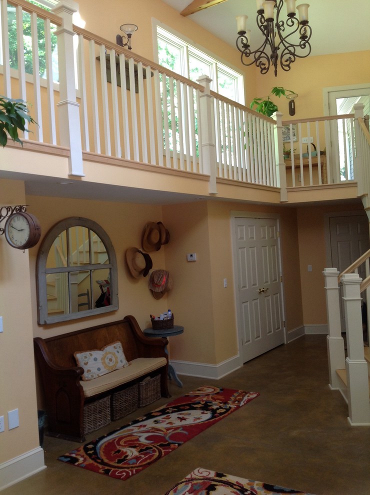 Entryway - transitional entryway idea in Burlington