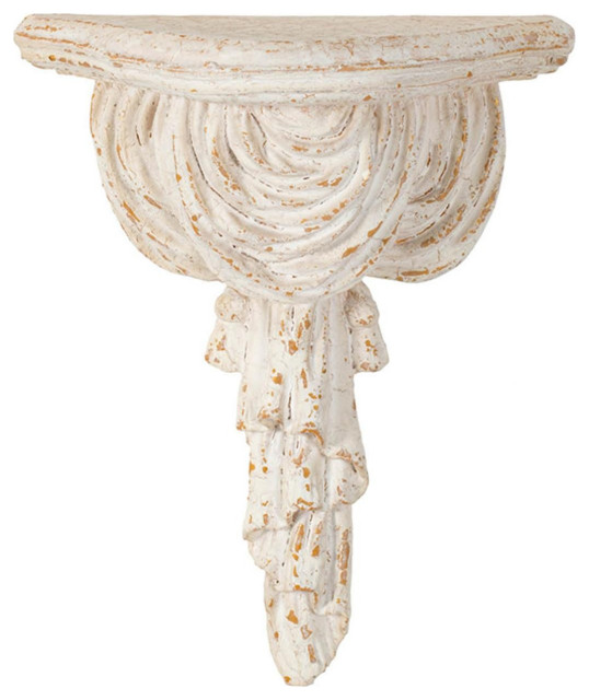 White Wash Vintage Wall Shelf French Country Display And Wall