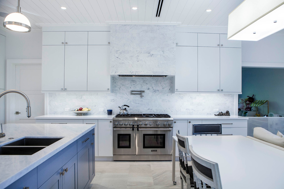 Kitchen - transitional kitchen idea in Miami