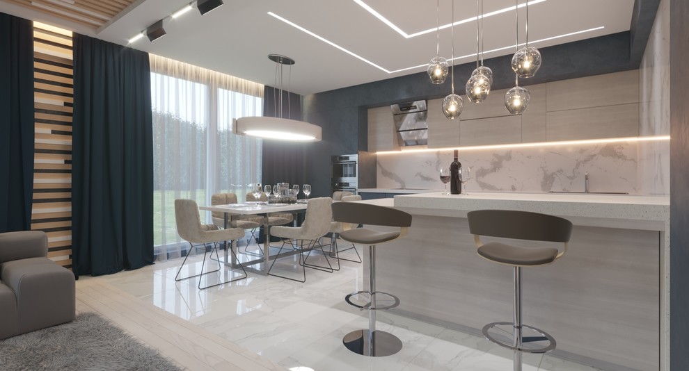 Проект загородного дома в современном стиле