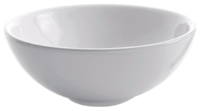 Kraus White Round Ceramic Sink - Contemporary - Bathroom Sinks - by ...