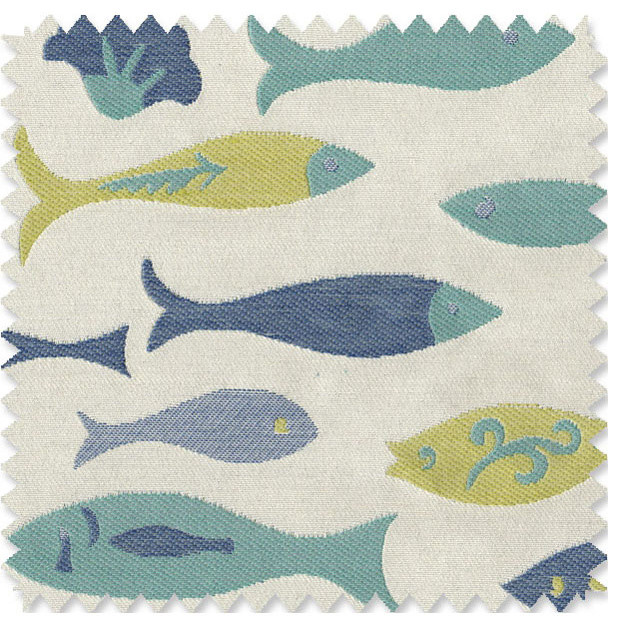 Doodlefishes Doodlefish Fabric by the Yard
