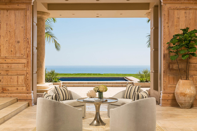Beach Style Living Room maritim-vardagsrum