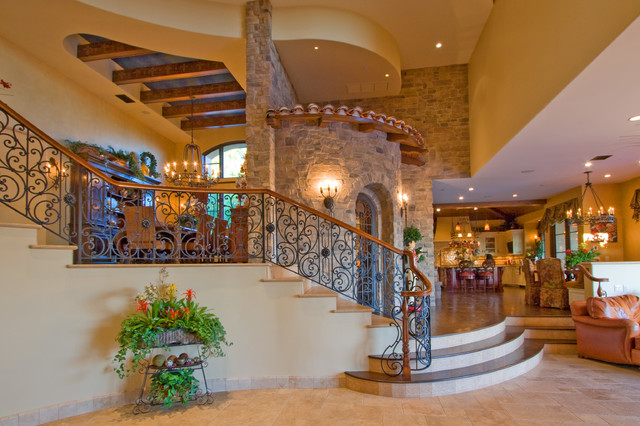 Italian Hillside mediterraneen-escalier