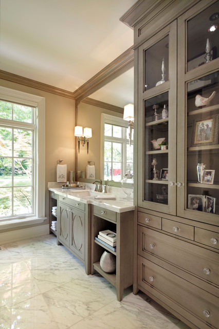 Forest View transitional-bathroom