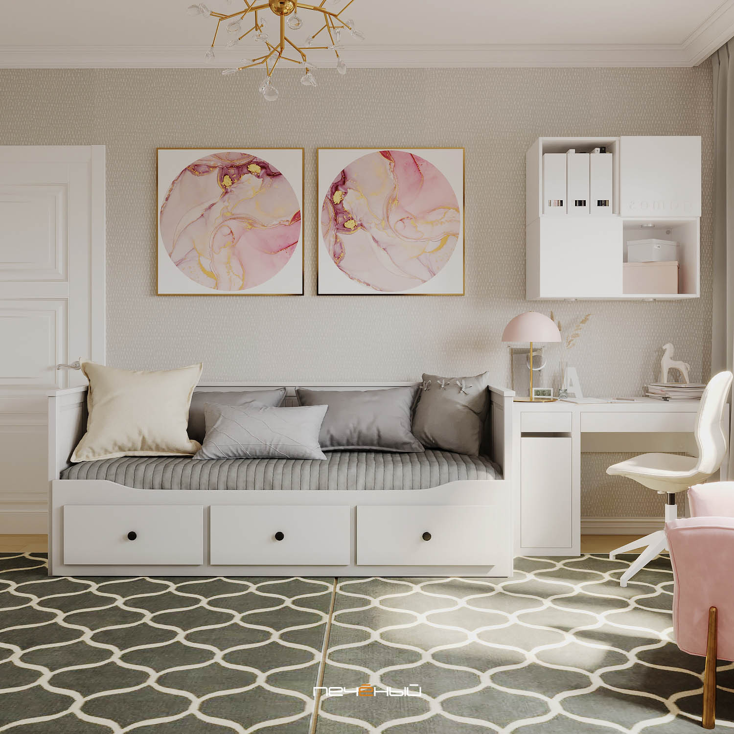 Двухкомнатная современная, уютная квартира