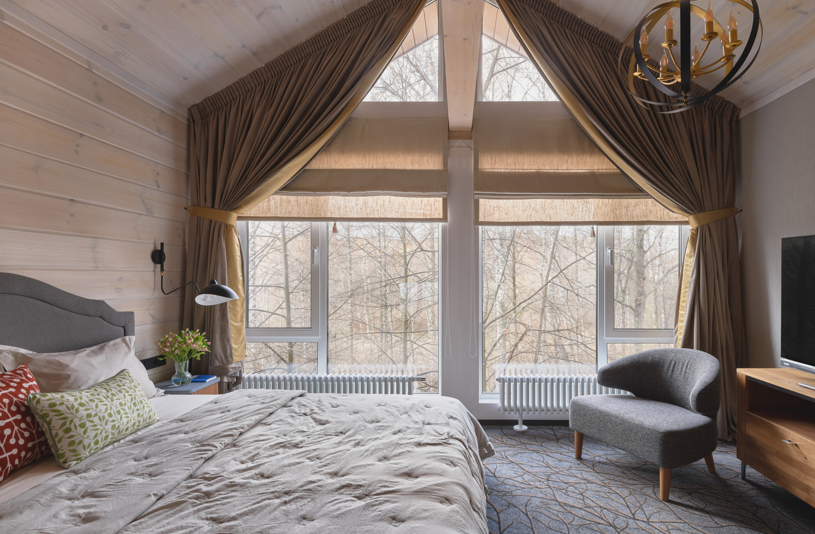 Загородный деревянный дом