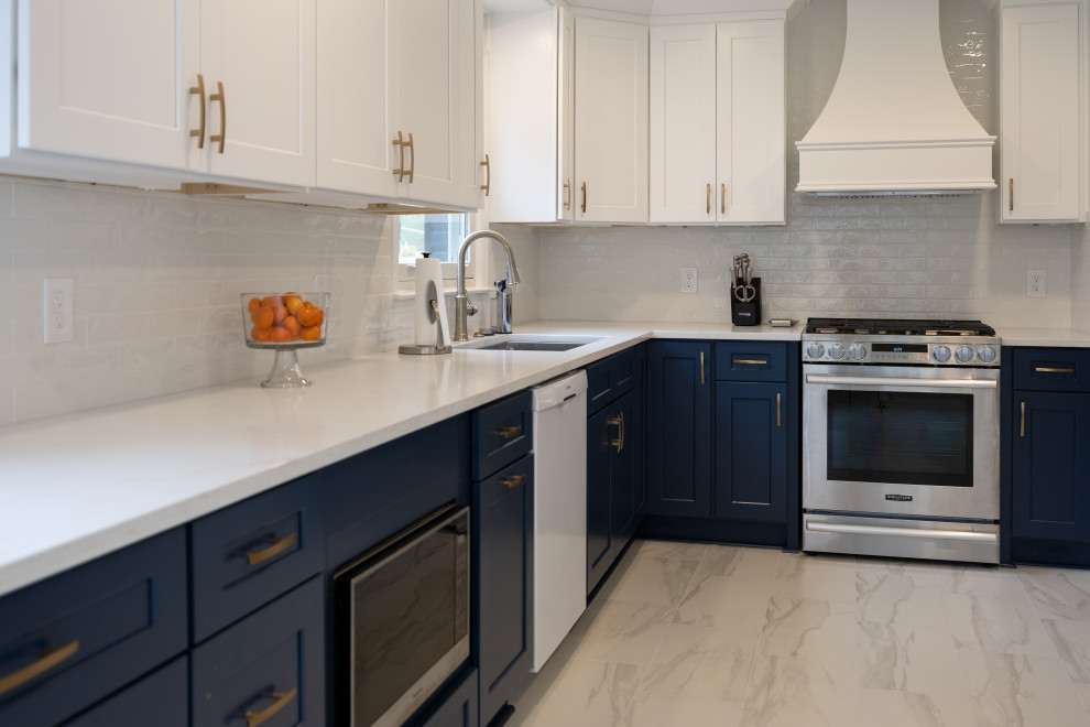 Marietta Kitchen Blue Cabinets