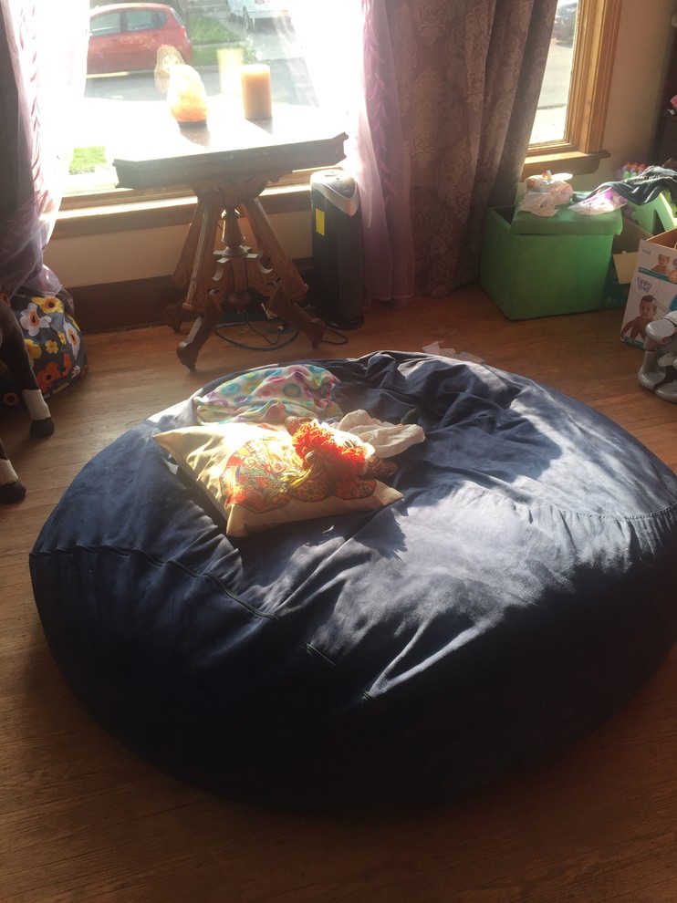 Waldo faux online suede bean bag