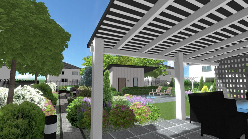 Проект частного сада в Германии