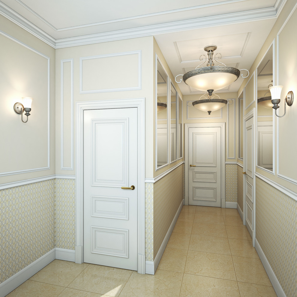 Освещение в просторном холле