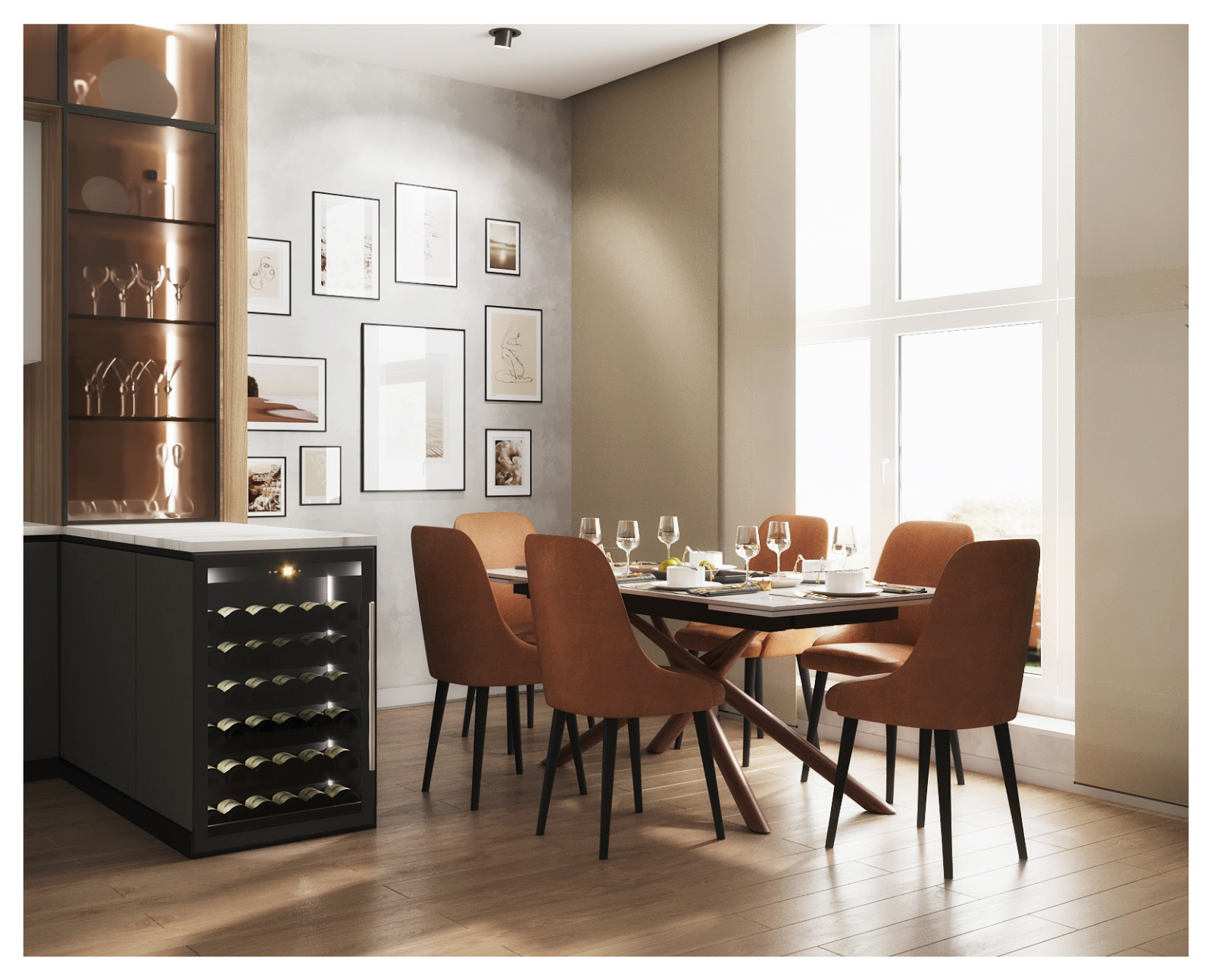 Проект для молодой семьи из 4-х человек в современном стиле