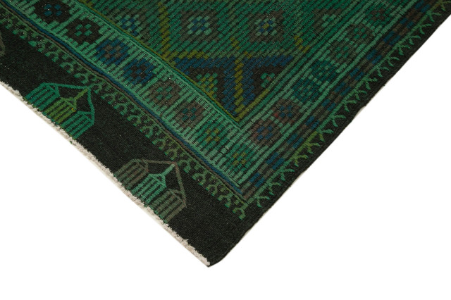 Rug N Carpet - Hand-knotted Turkish 7' 0'' x 9' 7'' One-of-a-Kind Wool Kilim Rug