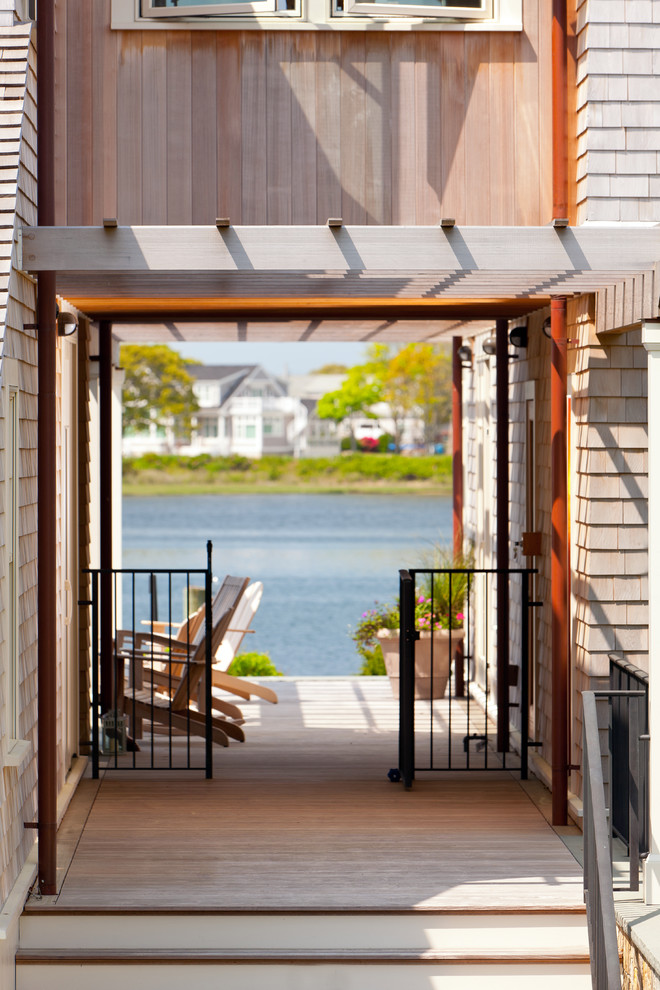 Inspiration for a beach style exterior in Boston.