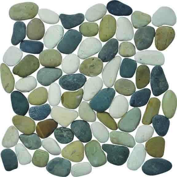 Natural Ocean Blend Pebble Tile